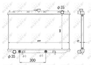 53695 Chladič, chlazení motoru EASY FIT NRF