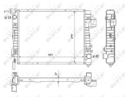 53712 Chladič, chlazení motoru EASY FIT NRF