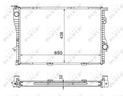 53722 Chladič, chlazení motoru EASY FIT NRF