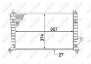 53804 Chladič, chlazení motoru EASY FIT NRF