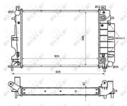 53873 Chladič, chlazení motoru EASY FIT NRF