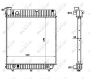 53875 Chladič, chlazení motoru EASY FIT NRF