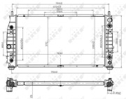 53954 Chladič, chlazení motoru EASY FIT NRF