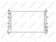 54503 Chladič, chlazení motoru NRF