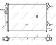 54695 Chladič, chlazení motoru EASY FIT NRF