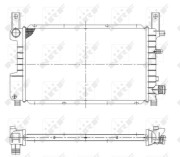 55314 Chladič, chlazení motoru EASY FIT NRF