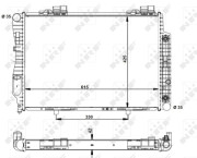 55345 Chladič, chlazení motoru EASY FIT NRF