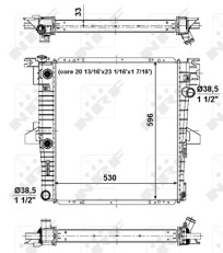 56034 Chladič, chlazení motoru EASY FIT NRF