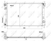 56041 Chladič, chlazení motoru EASY FIT NRF