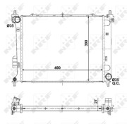 56057 Chladič, chlazení motoru EASY FIT NRF