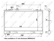 56063 Chladič, chlazení motoru EASY FIT NRF