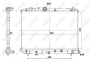 56101 Chladič, chlazení motoru EASY FIT NRF