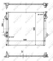 56104 Chladič, chlazení motoru EASY FIT NRF