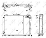 56113 Chladič, chlazení motoru EASY FIT NRF