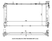 56133 Chladič, chlazení motoru EASY FIT NRF