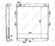 56152 Chladič, chlazení motoru EASY FIT NRF