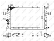 58178A Chladič, chlazení motoru Economy Class NRF