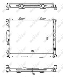 58253 Chladič, chlazení motoru EASY FIT NRF