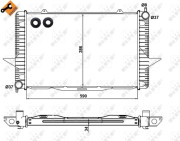 58342 Chladič, chlazení motoru EASY FIT NRF