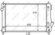 59054 Chladič, chlazení motoru NRF