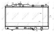 59075 Chladič, chlazení motoru EASY FIT NRF