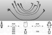 1412 Sada kabelů pro zapalování EFI - BOUGICORD EFI AUTOMOTIVE