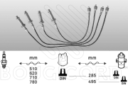 3545 Sada kabelů pro zapalování EFI - BOUGICORD EFI AUTOMOTIVE