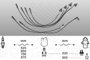 4304 Sada kabelů pro zapalování EFI - BOUGICORD EFI AUTOMOTIVE