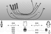 6435 Sada kabelů pro zapalování EFI - BOUGICORD EFI AUTOMOTIVE