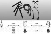 9235 Sada kabelů pro zapalování EFI - BOUGICORD EFI AUTOMOTIVE