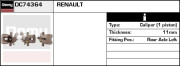 DC74364 Brzdový třmen Remy Remanufactured REMY
