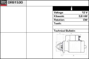 DRS1530 Startér Remy Remanufactured REMY