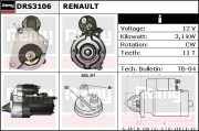 DRS3106 Startér Remy Remanufactured REMY