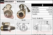 DRS3357 Startér Remy Remanufactured REMY