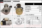 DRS3609 Startér Remy Remanufactured REMY