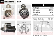 DRS4690 Startér Remy Remanufactured REMY