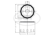 SM 833 Olejový filtr SCT - MANNOL