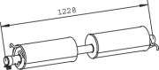 32331 Střední tlumič výfuku DINEX