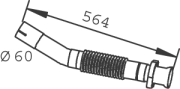 53108 Výfuková trubka DINEX