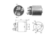 227056 Elektromagnetický spínač, startér OEM ERA