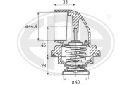 350210 Termostat, chladivo OEM ERA