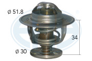 350258 Termostat, chladivo OEM ERA