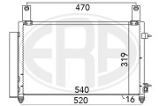 667032 Kondenzátor, klimatizace ERA