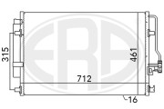 667110 Kondenzátor, klimatizace ERA