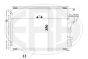 667192 Kondenzátor, klimatizace ERA