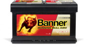 016580010101 BANNER Startovací baterie 12V / 80Ah / 800A - pravá (Running Bull AGM) | 016580010101 (AGM 580 01) Banner