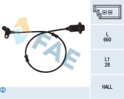 78072 Snímač, počet otáček kol FAE