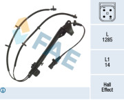 78357 Snímač, počet otáček kol FAE