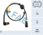 78576 Snímač, počet otáček kol FAE