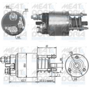 46051 Elektromagnetický spínač, startér MEAT & DORIA